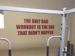 Home Work Out Room Design Ideas, Gym Wall Decal, The Only Bad Workout, Is The One That Didn't Happen Sticker, Fitness Inspiration Sign - thumbnail 3