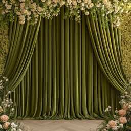 Olive Luxury Mid Century Modern Velvet Curtains Living Room/Forest Sand Custom Blackout Bedroom Sage Extra Long Wide Bohemian Retro Drape