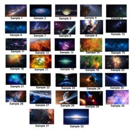 Space Theme Ceiling Vinyl Sticker - Star The Universe Galaxy Art Decor Nursery Planet Bedroom Decal Peel & Stick Sky Wall Printed Mural - thumbnail 3