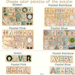 Personalized Name Puzzle Unique Birthday Gift For Toddler - Custom 2nd Boy Or Girl - thumbnail 4