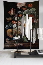 Baroque Flowers - Wall Tapestry Tapestry Hangings Wanderlust Bohemian Home Decor Dorm T#75 - thumbnail 1
