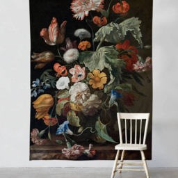 Baroque Flowers - Wall Tapestry Tapestry Hangings Wanderlust Bohemian Home Decor Dorm T#75 - thumbnail 2