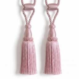 2x Monaco Barrel Tieback - 720mm Embrace 13 Colours Tassel Pair - thumbnail 1