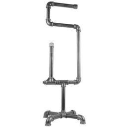 Industrial-style Freestanding Toilet Paper Holder Made From Plumbing Pipes - thumbnail 3