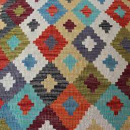 3x9 Chubi Stunning Maimana New Runner Rug, Flatweave Oriental Afghan Handmade Kilim Turkmen Hallway Rug - thumbnail 3