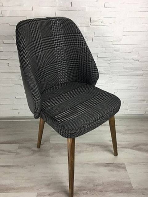 Dining Chairs, Kitchen Velvet Wood Modern Metal Wire Cafe, Restaurant, Handmade - image 1