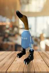 Coventry City Fc - Hand-Painted Wooden Duck - 2025-2026 Design Approx. 25cm - thumbnail 1