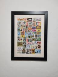 West Africa Themed Vintage Stamp Collection in Photo Frame - thumbnail 1