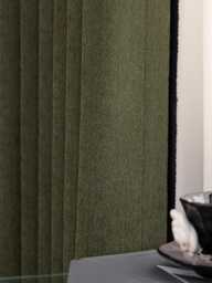 Sergiello Blackout Curtain With Black Trim, 6 Colors, Textured Herringbone Curtain, Darkening Thermal For Bedroom Livingroom, 1Pc - thumbnail 1