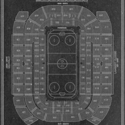 Vintage Montreal Forum Seating Chart Print Hockey Art, Choose Paper Or Canvas - thumbnail 3