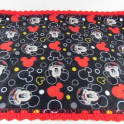 Micky Mouse Large Fleece Baby Blanket in Black - thumbnail 4