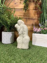 Stone Garden Modern Loving Couple Abstract Art Statue Ornament - thumbnail 1