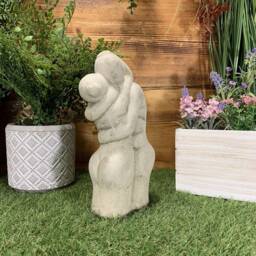 Stone Garden Modern Loving Couple Abstract Art Statue Ornament - thumbnail 3