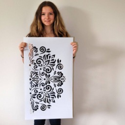 Mandala Stencil Tribal Pattern For Diy Wall Decor Modern Home Decorative Stencils Wall Art Yoga Studio Bedroom Flower Decor #s001 - thumbnail 2