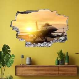 Falcon Jet Aircraft Military Wall Decal Sticker Mural Poster Print Art Kids Bedroom Home Decor De8 - thumbnail 3