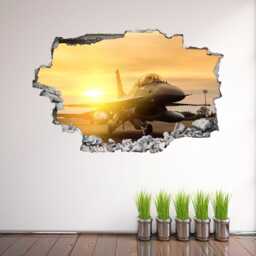 Falcon Jet Aircraft Military Wall Decal Sticker Mural Poster Print Art Kids Bedroom Home Decor De8 - thumbnail 2