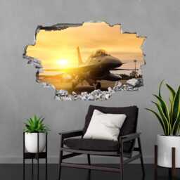 Falcon Jet Aircraft Military Wall Decal Sticker Mural Poster Print Art Kids Bedroom Home Decor De8 - thumbnail 1