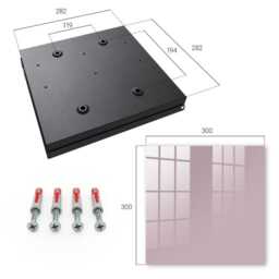 Pastel Lilac Wall Mounted Key Cabinet, Pink Industrial Box, Minimalist Backgrounds & Patterns - thumbnail 4