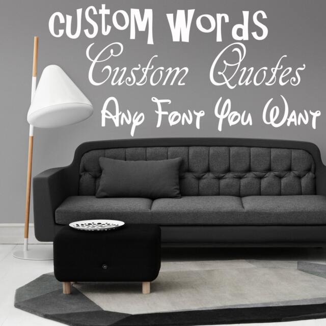 Custom Personalized Words Names Quotes Any Font For You Design Wall Sticker Vinyl Mural Decal Home House Art Decor Free Shipping L133 - image 1