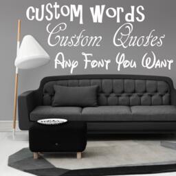 Custom Personalized Words Names Quotes Any Font For You Design Wall Sticker Vinyl Mural Decal Home House Art Decor Free Shipping L133 - thumbnail 1