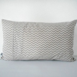Cushion Cover 50 X 30 cm, Graphic Printed Fabric, Red Green & Purple, Back Herringbone Fabric Brown, Scandinavian, Trendy - thumbnail 2