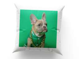 Personalized Photo Pillow Cover Custom Linen Keepsake Gift - 40x40cm - thumbnail 1