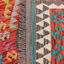 Aztecis Classic Kilim, Handwoven Artisan Afghan Turkish Aztec Sheep Wool Kilim Rug 150x94 cm - thumbnail 3