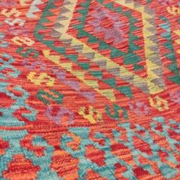 Aztecis Classic Kilim, Handwoven Artisan Afghan Turkish Aztec Sheep Wool Kilim Rug 150x94 cm - thumbnail 4
