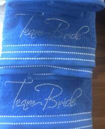 Rhinestone Team Bride Towels - thumbnail 1