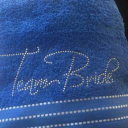 Rhinestone Team Bride Towels - thumbnail 2