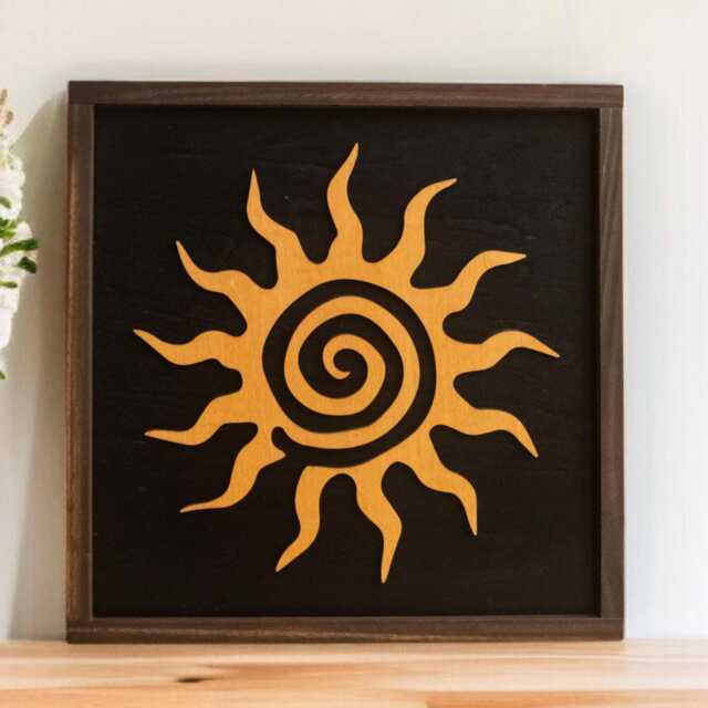 Sun Moon Wood Decor, Decorative Wall Art, Scandinavian Decor, Room Decoration, Minimalist Hanging Y54 - image 1