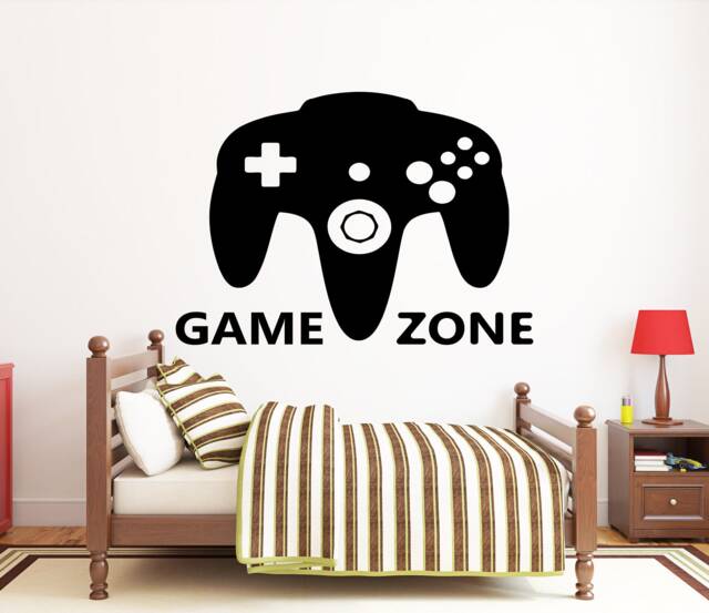 Gamer Wall Decal Video Game Controller Sticker, Gaming Room Decor Vg053 - image 1