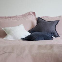star Pillow Of Softened Linen Made By Flaxbox, Ecofriendly, Anti Allergic, Decorative Pillows - thumbnail 3