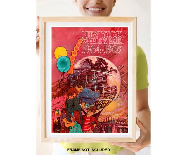 Reprint Of A Vintage 1964/65 Travel Poster To New York World's Fair - image 1