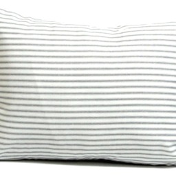 Gray Ticking Pillow Covers For 12x18 Or 12x16 12x20 Inch Pillows - thumbnail 2