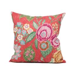 Colefax & Fowler - Emmeline Red Lively Classic Floral Cushion Cover Handmade Throw Pillow Designer Home D??cor - thumbnail 2