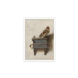 Framed Mounted The Goldfinch Vintage Art Print Poster Wall Decor Antique Carel Fabritius Painting Het Puttertje Birds Nature Dutch Beautiful - thumbnail 2