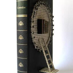 Emily Dickinson Book Art Sculpture - Unique Wall - thumbnail 3