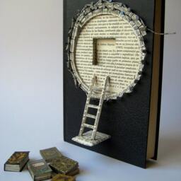 Emily Dickinson Book Art Sculpture - Unique Wall - thumbnail 2