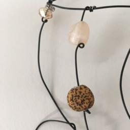 Wire Art Wall Decor Coffee Cup With Beautiful Beads, Spiral Shape, Handmade, Decor, Interior Design, Free Shipping - Us Only - thumbnail 4