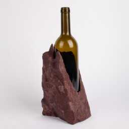 Handmade Burgundy Marble Wine Bottle Holder Unique Rack - thumbnail 2