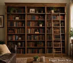 "Solid Pine 8Ft Tall Bookcase, Adjustable Display Triple ""Heavy Duty"