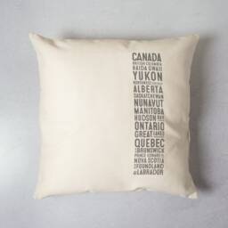 Canada Pillow Cover Souvenir Provinces Region Travel Typography Cushion - thumbnail 2