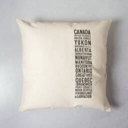 Canada Pillow Cover Souvenir Provinces Region Travel Typography Cushion - thumbnail 1