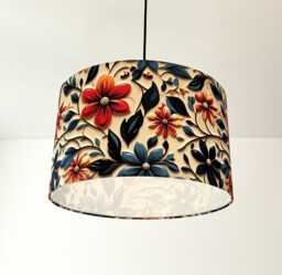 "Lampshade ""Flowers in 3D" - thumbnail 1