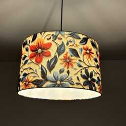 "Lampshade ""Flowers in 3D" - thumbnail 3