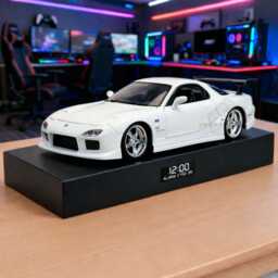 Mazda Rx-7 Alarm Clock - Realistic Engine Sound, Working Headlights, Handmade, Car Enthusiast Gift