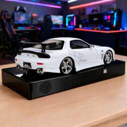 Mazda Rx-7Car Alarm Clock - Realistic Engine Sound, Handmade, Car Enthusiast Gift - thumbnail 2