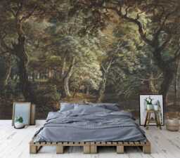 Windsor Park Painting Wallpaper Mural, Paul Sandby Art, Peel & Stick - thumbnail 1