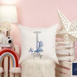 Personalised Dragon Cushion - Girls Boys Kids Birthday Gift Bedroom Decor - thumbnail 2
